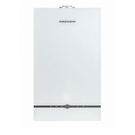 Фото Котел газовый MIZUDO MAESTRO GEM M24Т настенный, 2 конт, OPT, стеклянная сенсорная панель, белая , изображение 4 — купить в Москве