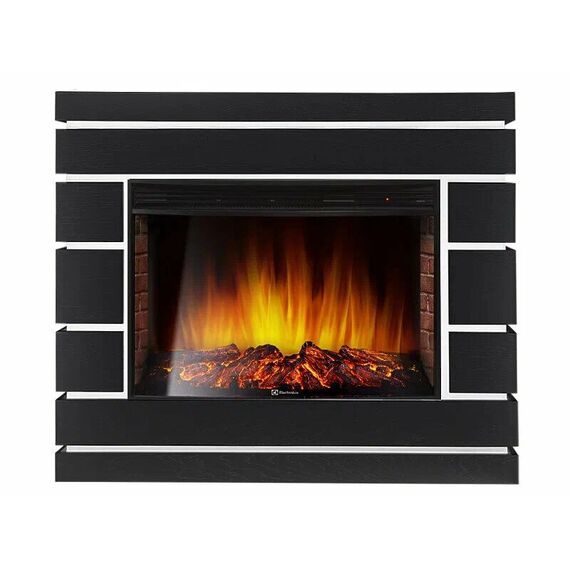 Фото Каминокомплект: Очаг Electrolux EFP/P-2520LS N, портал Moderno 25 шпон черный дуб , изображение 6 — купить в Москве