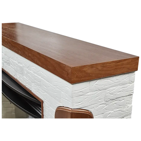 Фото Каминокомплект: Очаг Electrolux EFP/P-3020LS, портал Prestigio 30 камень белый, шпон дуб , изображение 5 — купить в Москве