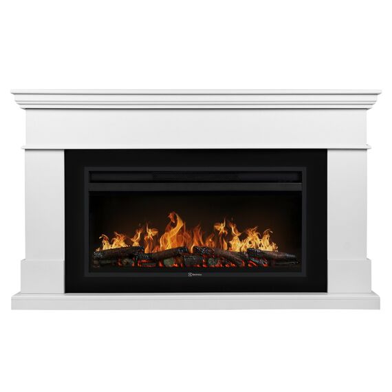 Фото Каминокомплект: Очаг Electrolux EFP/P-4220LS, портал California 42/40/36, белый , изображение 2 — купить в Москве