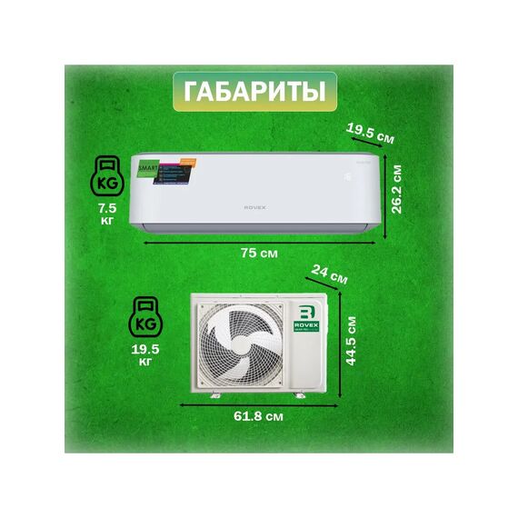 Фото Сплит-система Rovex Smart RS-07PXI5 Smart , изображение 4 — купить в Москве