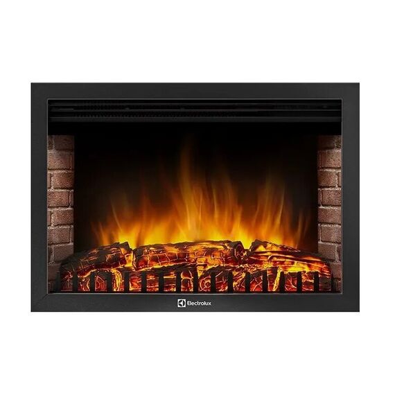 Фото Каминокомплект: Очаг Electrolux EFP/P-3020LS с порталом Quadro 30 камень песчаник античный бел , изображение 7 — купить в Москве