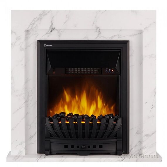 Фото Каминокомплект: Очаг Electrolux EFP/P-1020LS, портал Simple Classic белый , изображение 6 — купить в Москве