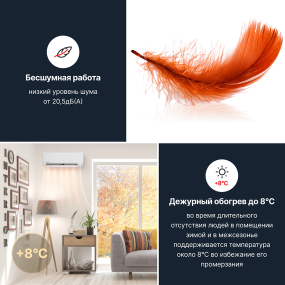 Сплит-система Kentatsu Sempai Inverter KSGPA26HZRN1/KSRPA26HZRN1, изображение 7