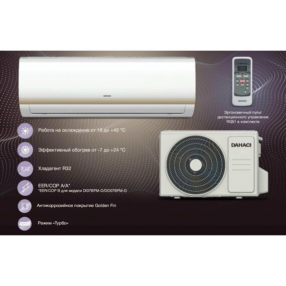 Фото Сплит-система DAHACI FreshME DI09BFM-D/DO09BFM-D , изображение 6 — купить в Москве