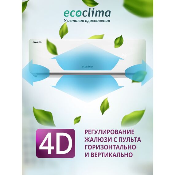 Фото Сплит-система Ecoclima Nova Line ECW/I-СH07/AA-4R1/EC/I-CH07/A-4R1 , изображение 5 — купить в Москве