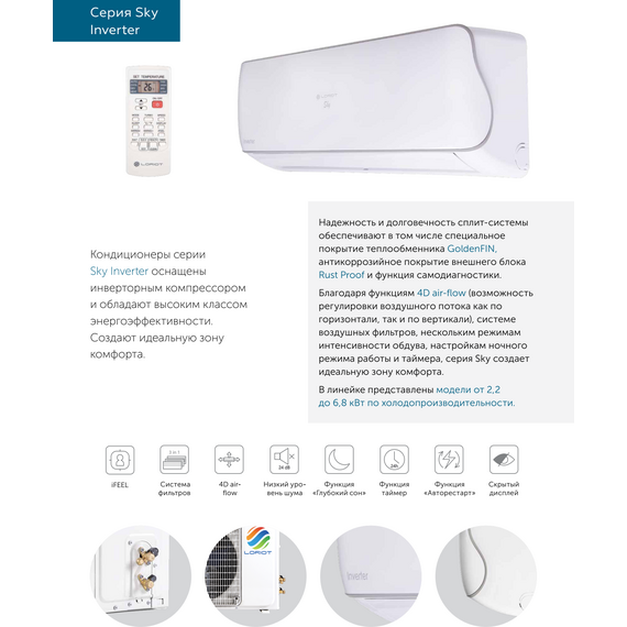 Фото Сплит-система Loriot Sky LAC-09AI , изображение 5 — купить в Москве