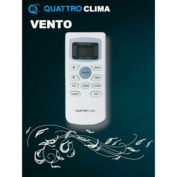 Фото Сплит-система Quattroclima Vento QV-VN09WA/QN-VN09WA , изображение 8 — купить в Москве