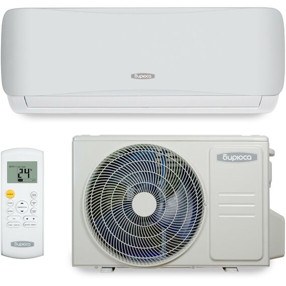 Фото Сплит-система Бирюса Safari B-24SPR/B-24SPQ, площадь до 70 кв.м, охлаждение/обогрев, белая  — купить в Москве