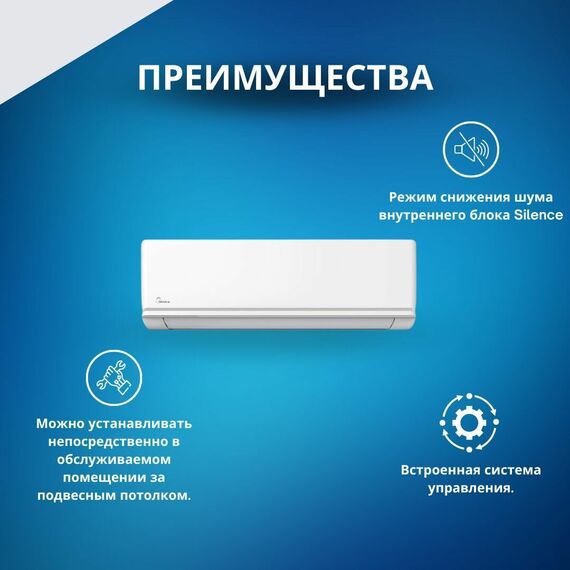 Фото Сплит-система Midea Unlimited MSAG2-07HRN1-I/MSAG2-07HRN1-O на 20 кв.м , изображение 4 — купить в Москве