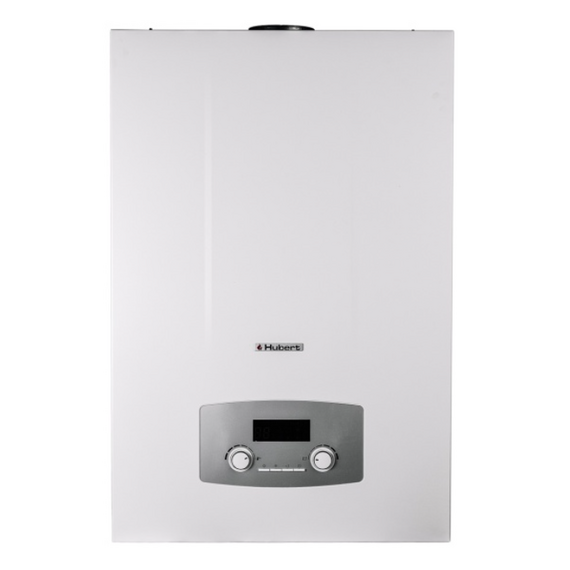 Фото Котел газовый HUBERT AGB 50WCB настенный, 1 конт, з. к. с, с трехход. клап. + датчик бойлера  — купить в Москве