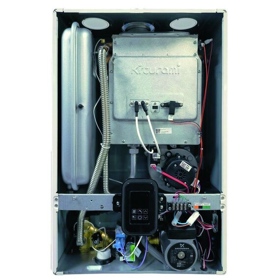 Фото Котел газовый KITURAMI World Alpha С-35Н настенный, 1 конт, закр. кам. сгор, медь , изображение 4 — купить в Москве