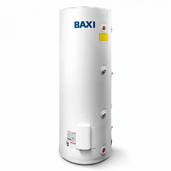Фото Бойлер косвенного нагрева BAXI UBC 200 напольный, одиночный змеевик, с боковым подключением  — купить в Москве