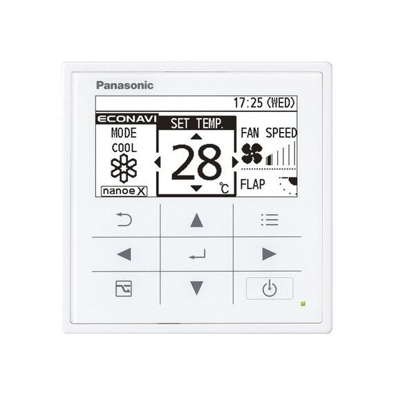 Фото Пульт Panasonic CZ-RTC5B, для кондиционера, проводной, с датчиком Econavi  — купить в Москве