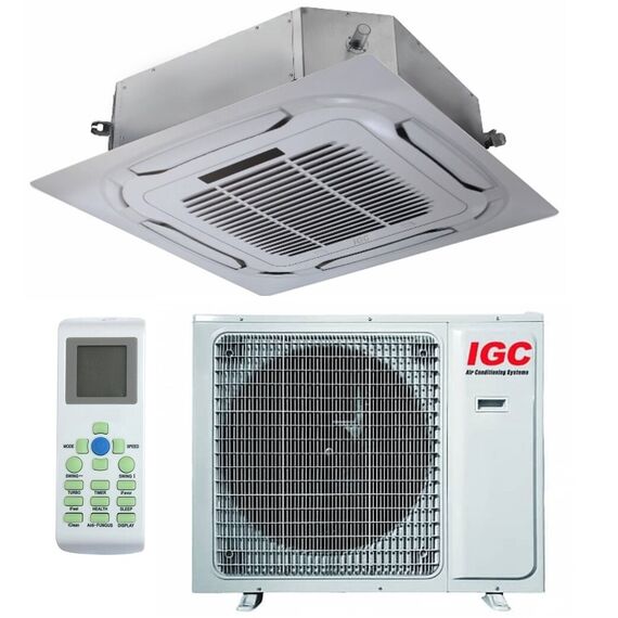 Фото Кондиционер IGC ICX-V18HDC/U, 50 м?, 12 BTU, инверторный, пульт ДУ, зимний комплект  — купить в Москве