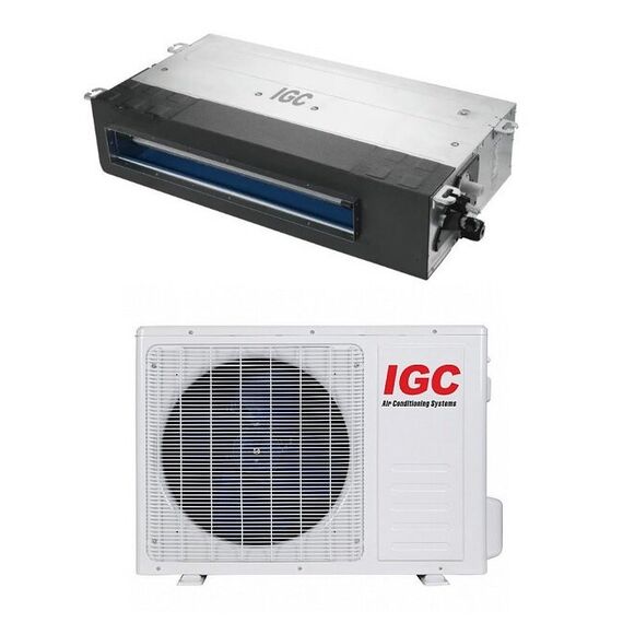 Фото Канальный кондиционер IGC IDX-18H/U, 12 BTU, площадь 50-55м?  — купить в Москве