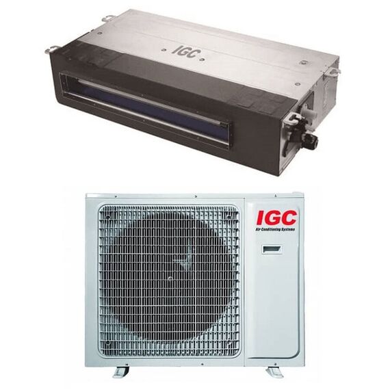 Фото Канальный кондиционер IGC IDX-V36HDC/U, инверторный, площадь 80-120 м?, R 410А  — купить в Москве