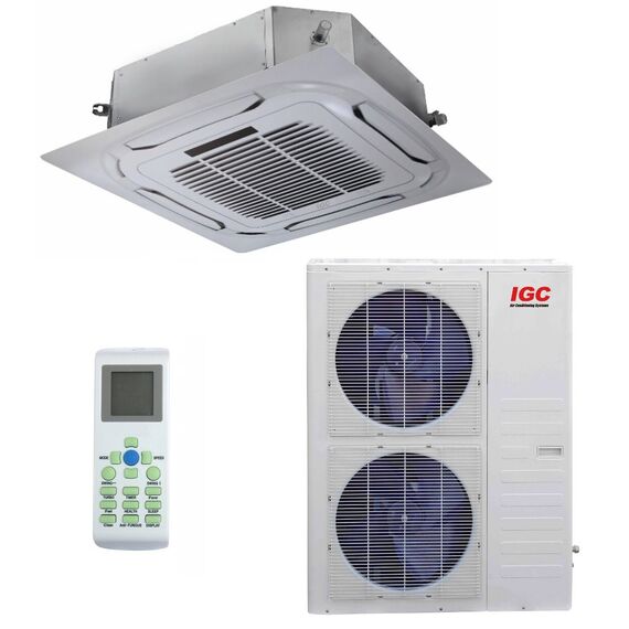 Фото Кассетный кондиционер IGC "ICХ-V48HSDC", инвертор, пульт ДУ, зимний комплект, 12 BTU  — купить в Москве