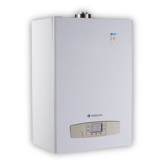 Фото Газовый котел MOGUCHI "GBN40F", настенный, двухконтурный, белый  — купить в Москве