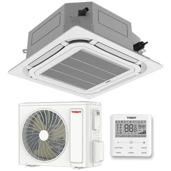 Фото Кондиционер кассетный  TOSOT T18H-ILCA/I, Wi-Fi, инверторный, R 32, 50 кв.м  — купить в Москве