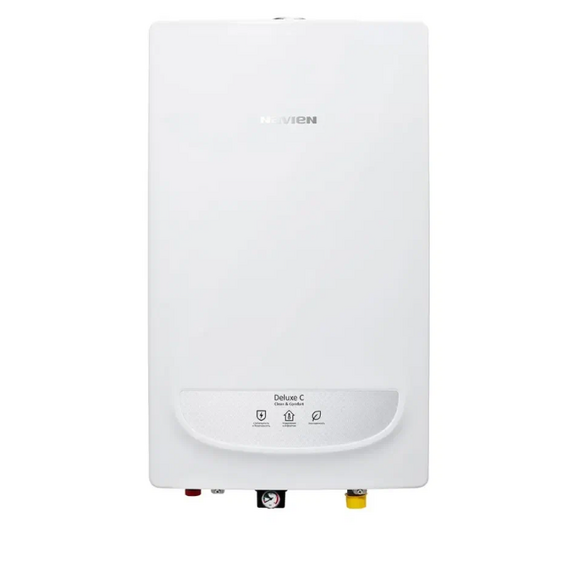Фото Котел газовый Navien Deluxe C -16k, настенный, 2 конт, закр. кам. сгор, коаксиальный  — купить в Москве