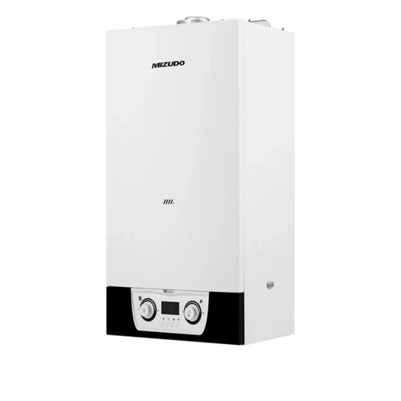 Фото Котел газовый MIZUDO MAESTRO ONE M24ТH настенный, 1 конт, OPT, с трехход. клап, закр. кам. сгор.  — купить в Москве